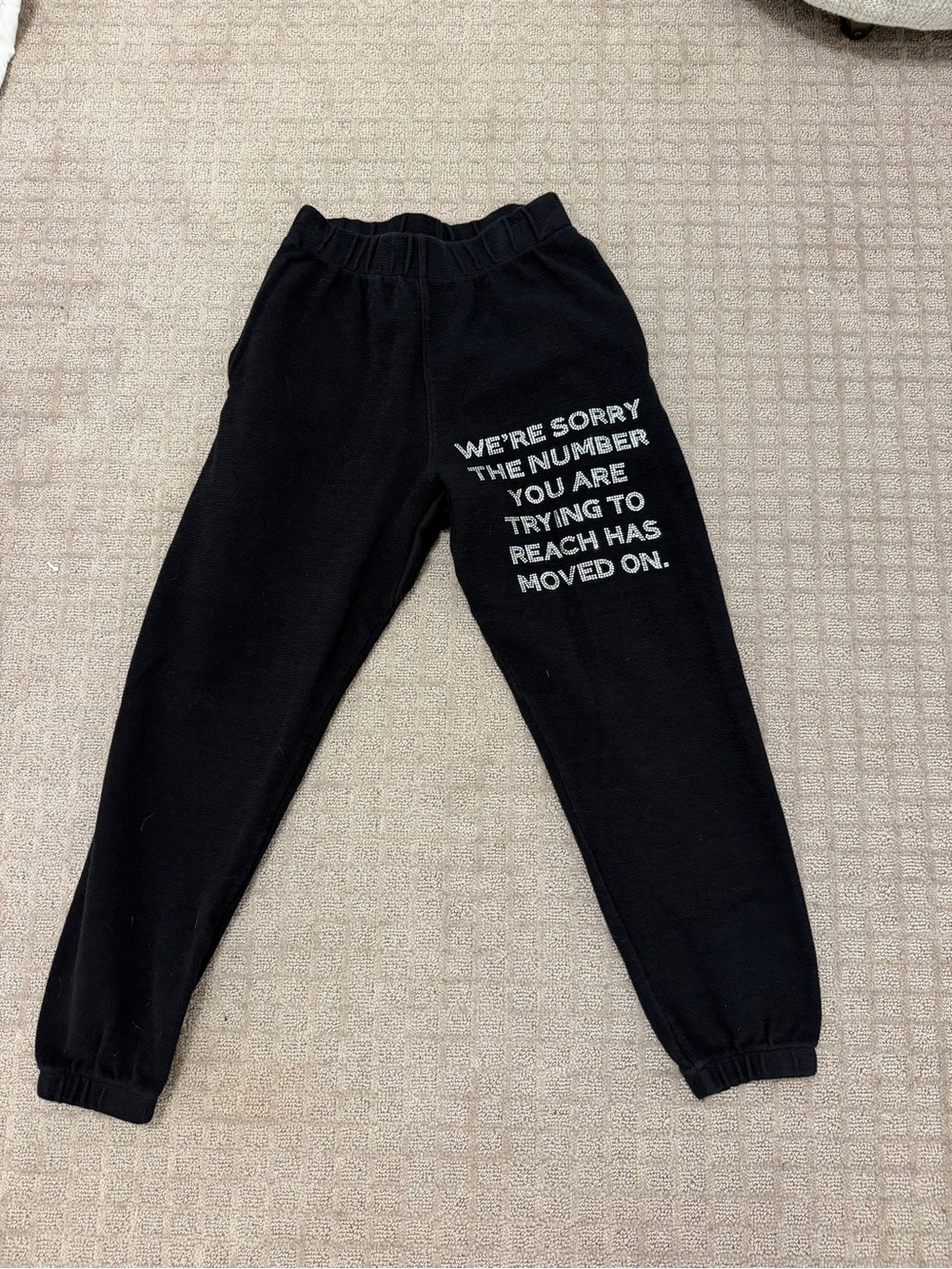 Boys Lie Black Sweatpants with White Side Logo - Picture 2 of 4
